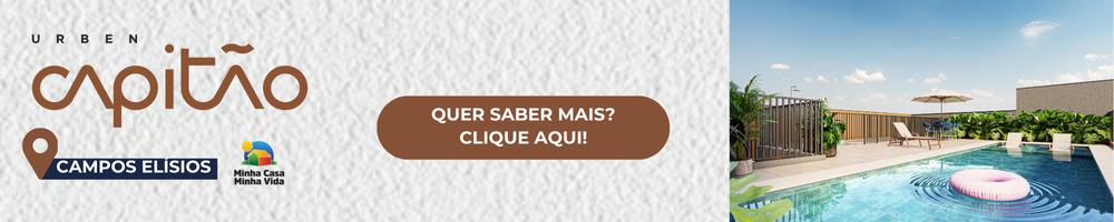 Imagem da área da piscina no empreendimento Urben Capitão. 