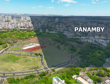 Vista aérea do Panamby com áreas verdes e desenvolvimento urbano