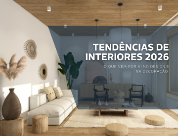 Tendências de interiores 2026 com ambiente aconchegante, materiais naturais, madeira, formas orgânicas e decoração contemporânea